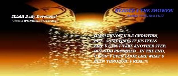 HEADED 4 THE SHOWER!