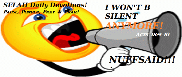 I WON'T BE SILENT ANYMORE